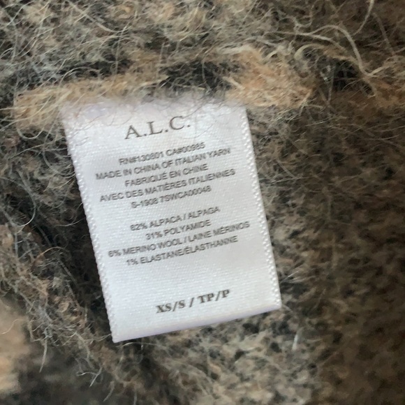 A.L.C. Leone Leopard oversized Alpaca Blend Cardigan XS/S retail $795 - Picture 6 of 6